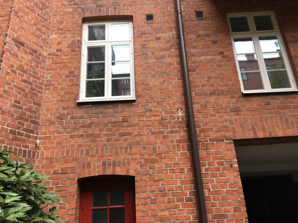Kulturfönster på byggnad