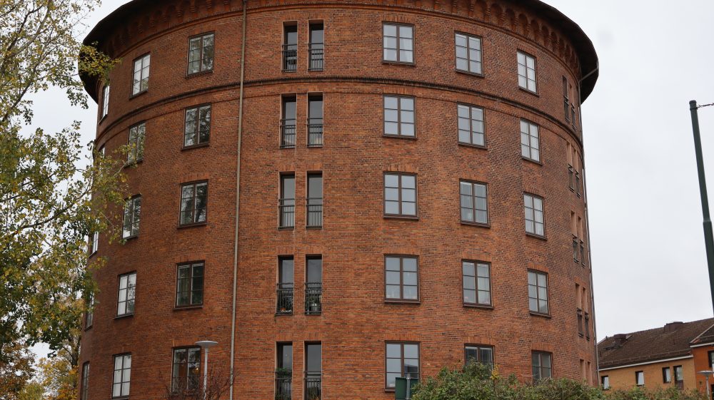 Träfönster på Kirsebergstornet i Malmö