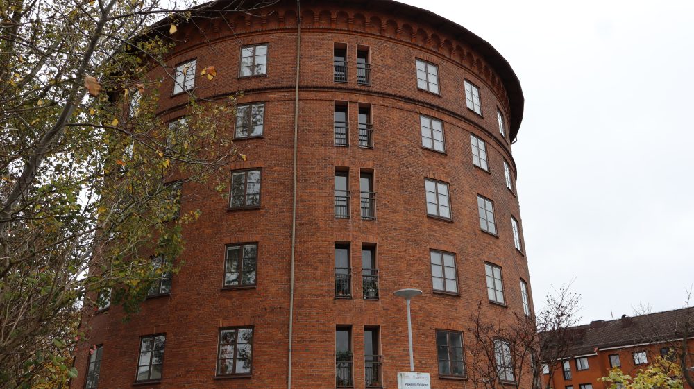 Träfönster på Kirsebergstornet i Malmö
