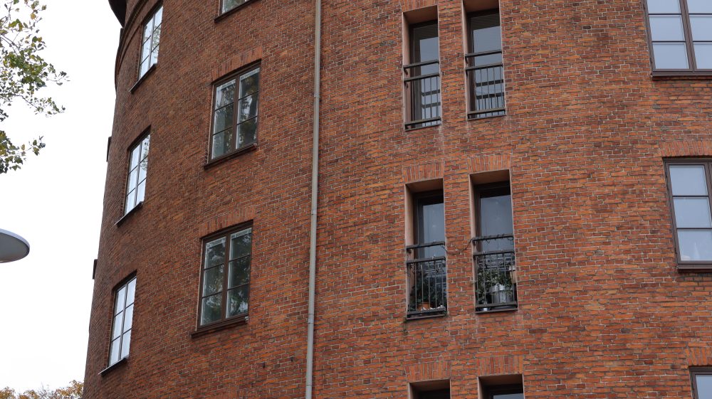 Träfönster på Kirsebergstornet i Malmö